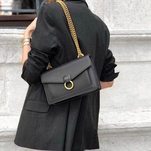 JW PEI Black Envelope Handbag